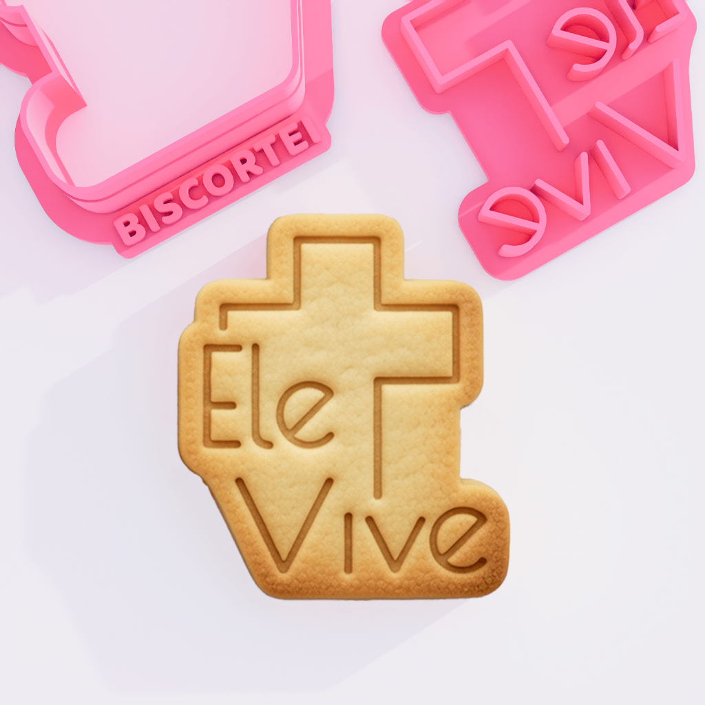 Cortador de Biscoito Ele Vive Páscoa Carimbo Marcador Pasta Americana Biscuit Cookie Bolacha em Oferta na Shopee