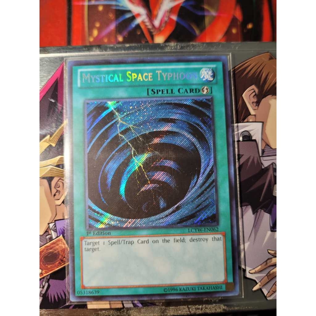 Mystical Space Typhoon - Tufão Espacial Místico - Raridade SECRET. Yugioh! Original Konami.
