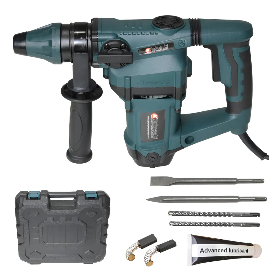 Martelete Rotativo Rompedor SDS Plus 1600W 4000BPM BS205 Azul Aço