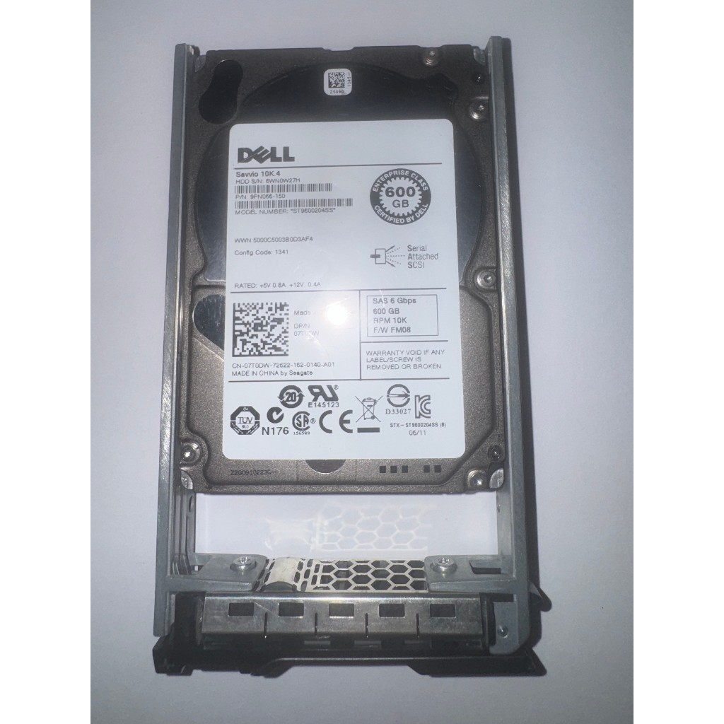 Hd Seagate 600gb Savvio / Sas / 10k Rpm / 6 Gb/s / 2.5 Gavet Prateado