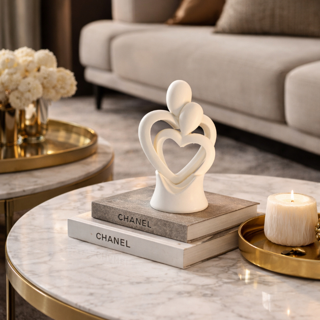 Estatueta Escultura de Amantes Enfeite Para Sala Mesa Decoração Escritório Namorados CasalApaixonado em Oferta na Shopee