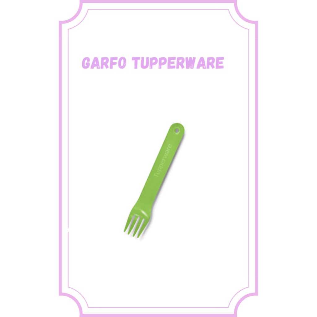 Garfo Tupperware Portatil Verde
