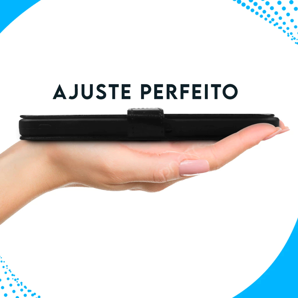Detalhes do Capa Carteira Samsung Galaxy A37 5G 2026 em Couro com Fecho Magnetico e Porta Cartão Capinha Case