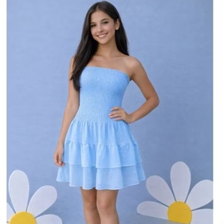 Vestido Feminino Infanto Juvenil Rodadinho com Lastex Elastec Soltinho e Confortável Para Meninas Moda Verão Sem Manga em Oferta na Shopee