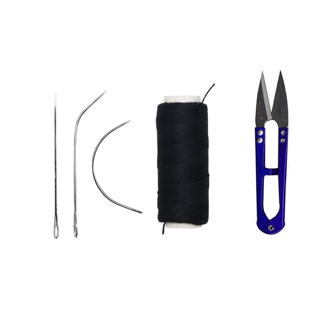 Kit Entrelace 1 Linha 10 Metros + 3 Agulhas Para Mega Hair + TESOURA ARREMATE em Oferta na Shopee