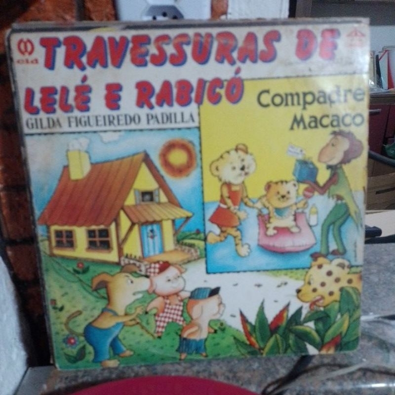 LP TRAVESSURAS DE LELÉ E RABICÓ - DISCO COLORIDO -1983