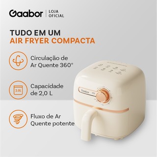 Gaabor 1,4L Air Fryer Regulação constante non-stick pan coating single knob timer 900w AF…