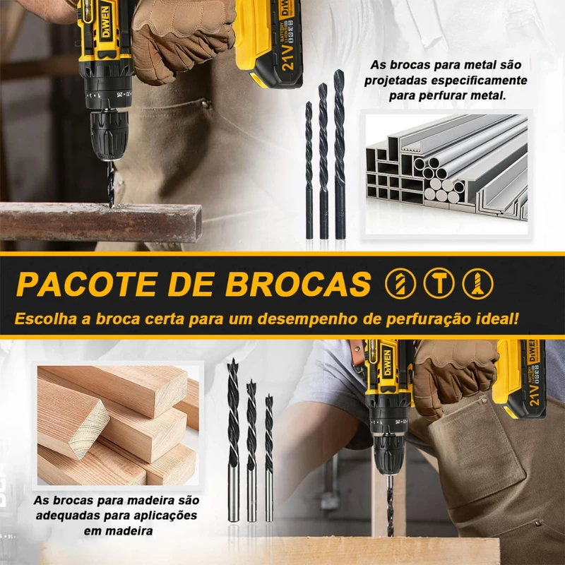 Parafusadeira e Furadeira de Impacto Sem Fio 48V — foto 5