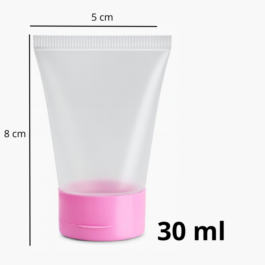 10 uni. Frascos Bisnaga 30ml com Tampa Flip Top – Lembrancinhas, Sabonete Líquido, Álcool Gel, Creme