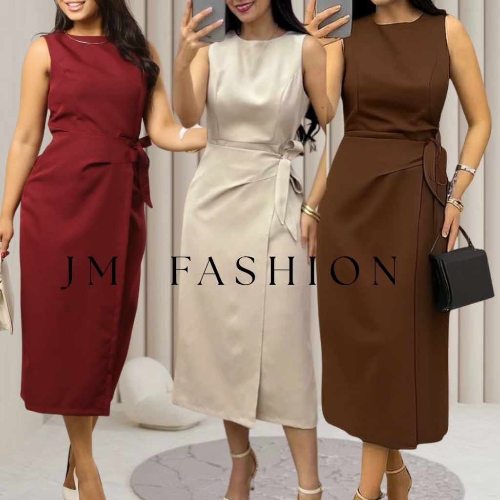 Vestido Feminino Alfaiataria Sofisticado elegante