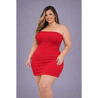 SELAH - VESTIDO TOMARA QUE CAIA OLIVIA PLUS SIZE em Oferta na Shopee