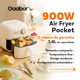 Gaabor Fritadeira Air Fryer 1,4 Litros Timer Forma de Silicone Pequeno e Conveniente 900W AF20M-YE01A -1 em Oferta na Shopee