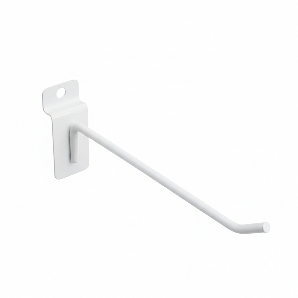 Kit 10 Ganchos Para Painel Canaletado 5cm,10cm,15cm, 20cm, 25cm, 30cm Zincado , Branco , Preto