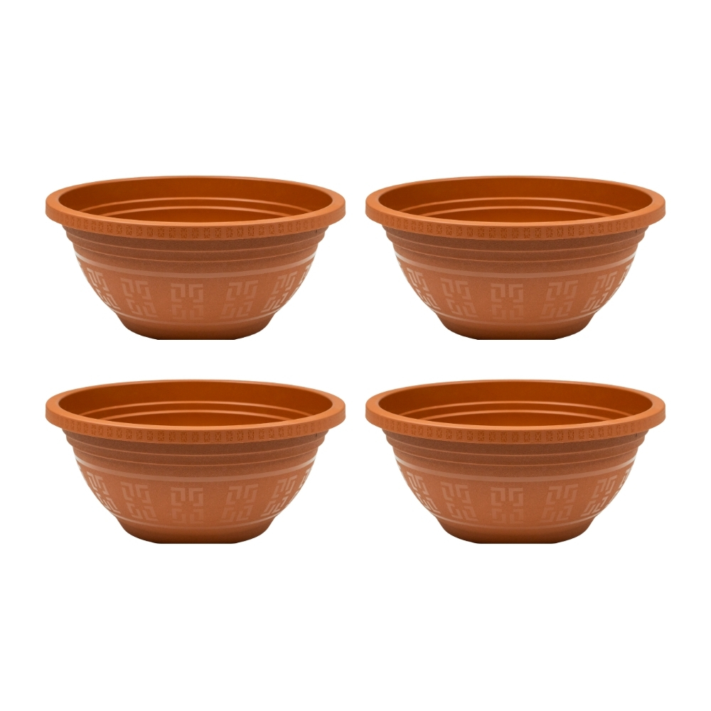 Kit 10 Vaso Cuia Redondo 6 Litros Resistente para Cultivo de Plantas Flores e Ervas