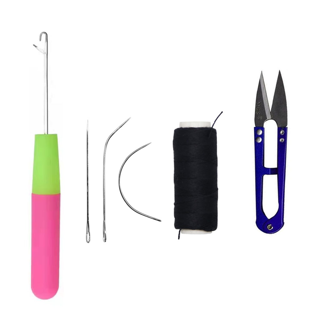 Kit Entrelace 1 Linha 10 Metros + 3 Agulhas Para Mega Hair + TESOURA