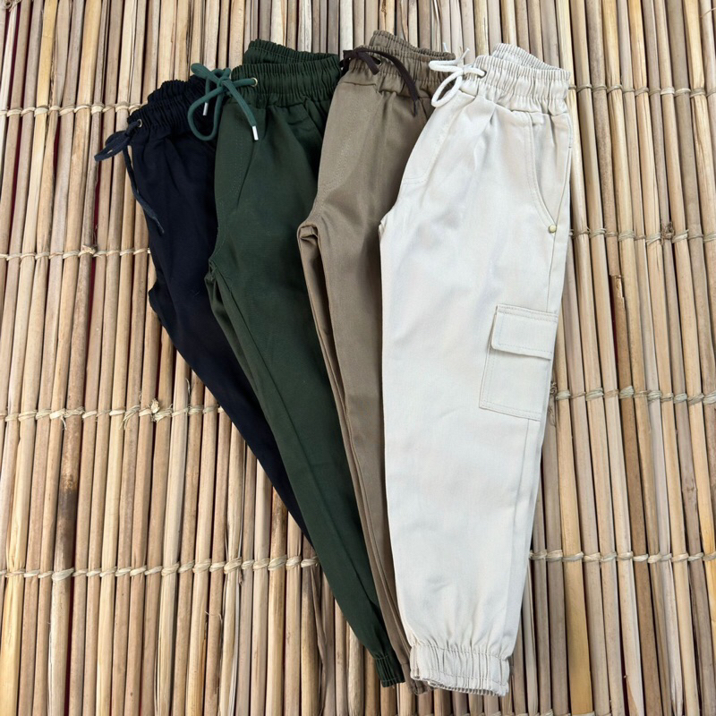 CALÇA INFANTIL MENINOS DE SARJA CARGO em Oferta na Shopee