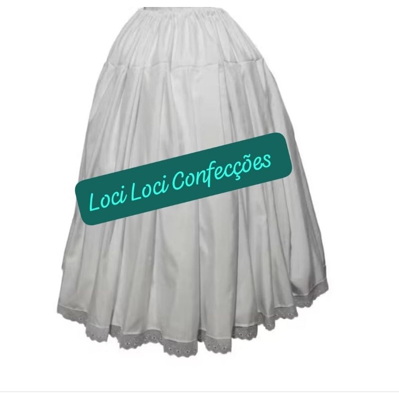 umbanda e candomblé lindas saias com acabamento bordado inglês