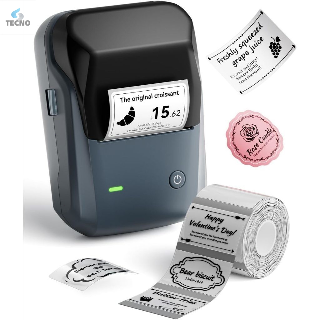 NIIMBOT B1 Impressora de Etiquetas Portátil Bluetooth 2 Polegadas Fácil de Usar Escritório...