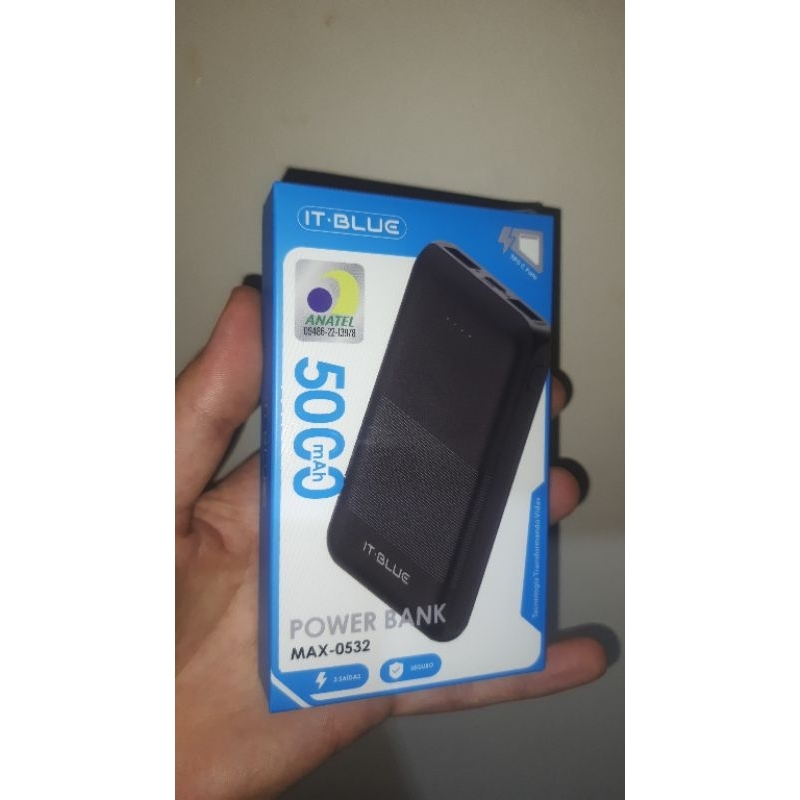 power bank, bateria externa para celular 5.000mah novo!