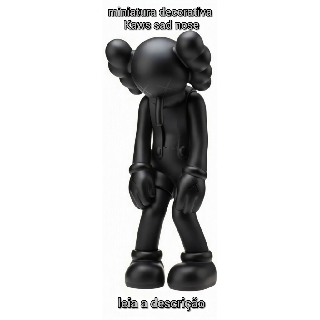 🧸 KAWS SAD NOSE • ESTATUETA DECORATIVA • 15CM • ART TOY • COLECIONÁVEL PREMIUM