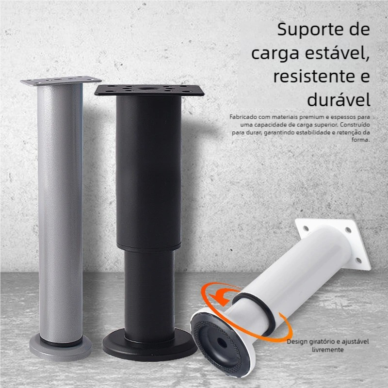 Pé de Móvel para Elevar - Metal Espesso e Forte