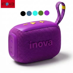 caixa de som bluetooth portátil Inova 5 cores com Pen drive USB Rádio FM e Cartão TF caixinha de som 5W Speakers
