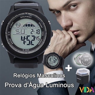 Relógio Masculino Digital A Prova D Água Relógios De Pulso Esportivo Com Cronômetro E Luminoso Luxo Presente Para Homem em Oferta na Shopee