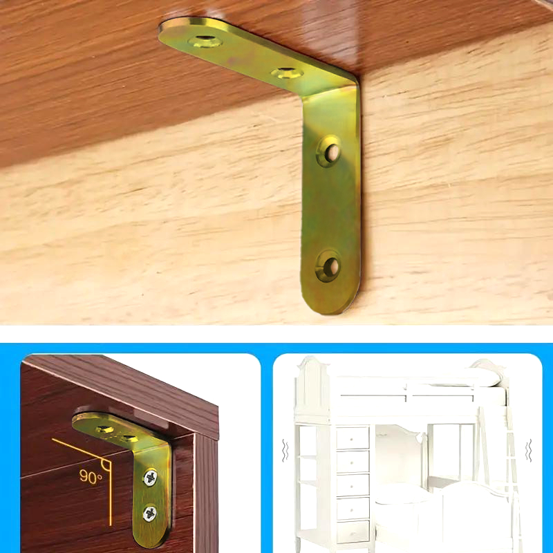 Kit 20x Peças Cantoneira de Ferro Formato Em L Para Móveis 5x5x1,5 CM