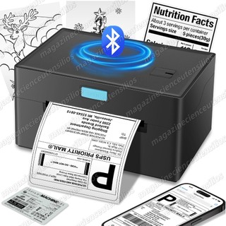 Mpressora De Termica Bluetooth Etiquetas Adesivas Armazém Preto