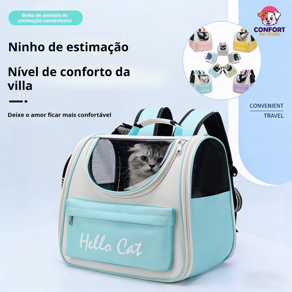 Sacos para gatos, sacos para cães/Mochila Reforzada Transportadora Adequado para cachorros, gatos, coelhos, etc em Oferta na Shopee