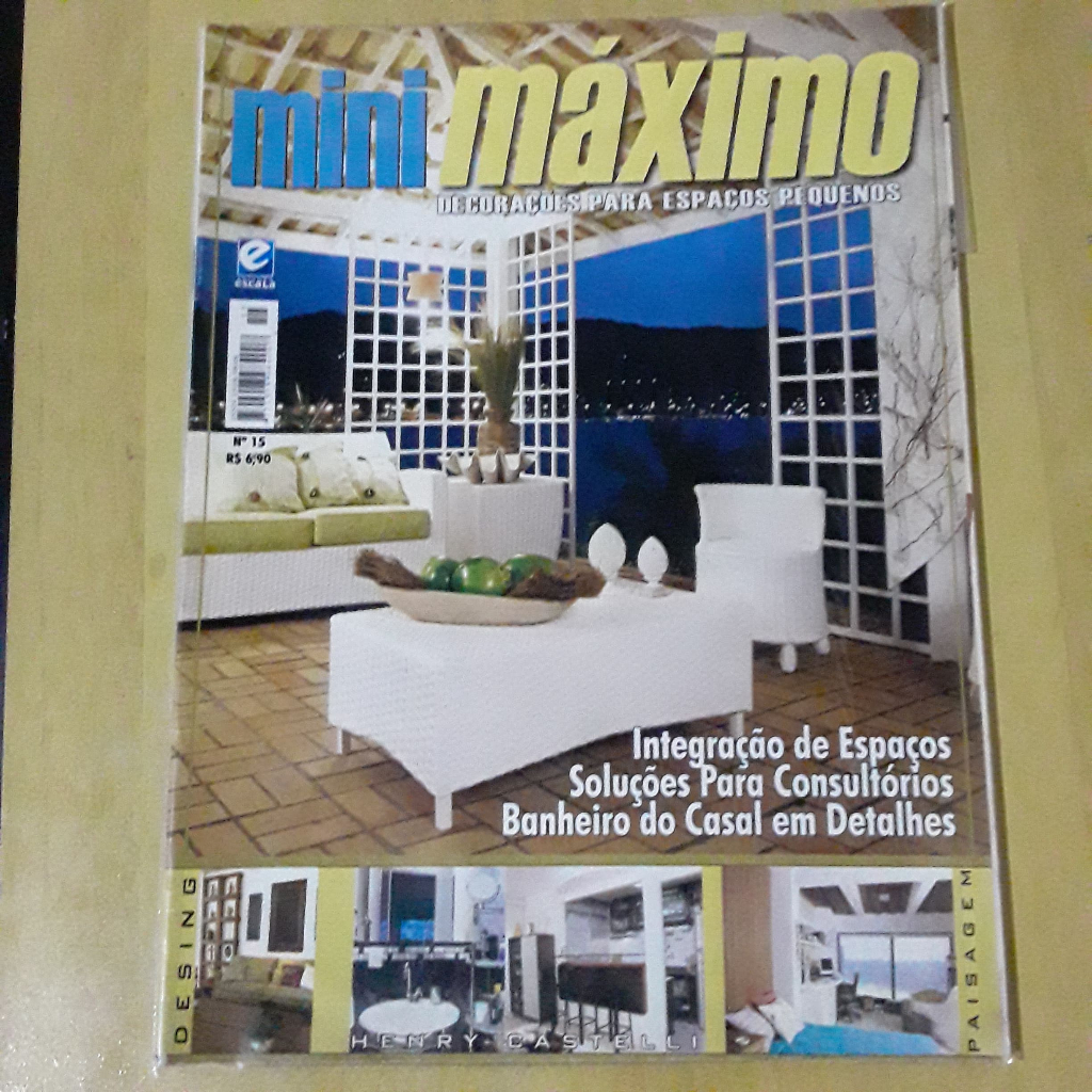 PL51 REVISTA MINI MÁXIMO Nº15 DECORAÇÕES PARA ESPAÇOS PEQUENOS