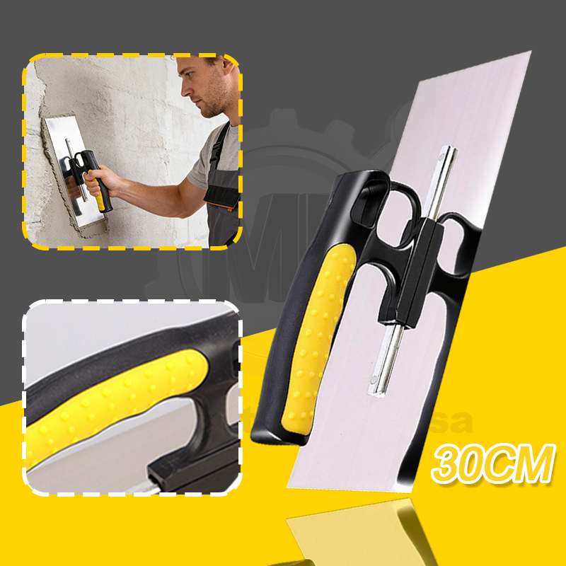 【Bestseller Retornou✨】30cm Desempenadeira de Aço Inox para Massa Corrida e Texturas Profissional Engrossado e durável em Oferta na Shopee