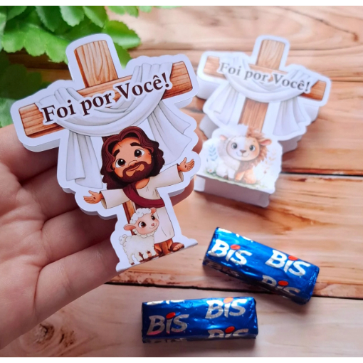 Card Feliz Páscoa para chocolate - SOMENTE CARD