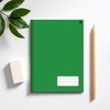 Caderno pequeno costurado Capa Dura – Verde