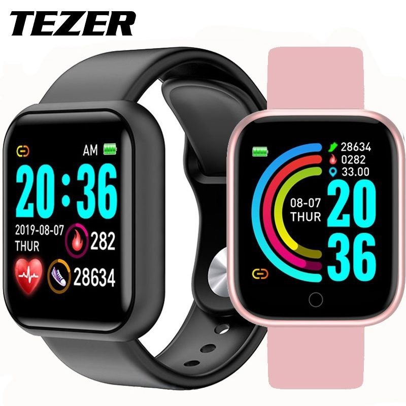 Relogio Smartwatch Smart Bracelet D20 Relógio inteligente para Android e IOS Esportivo Prova D'água Rastreador Monitoram