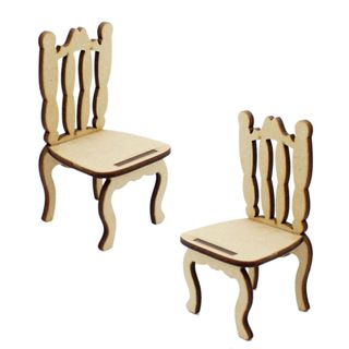 Kit 20 cadeirinha padrão miniatura 7 cm mdf cru mini cadeira porta doce padrão casinha boneca em Oferta na Shopee