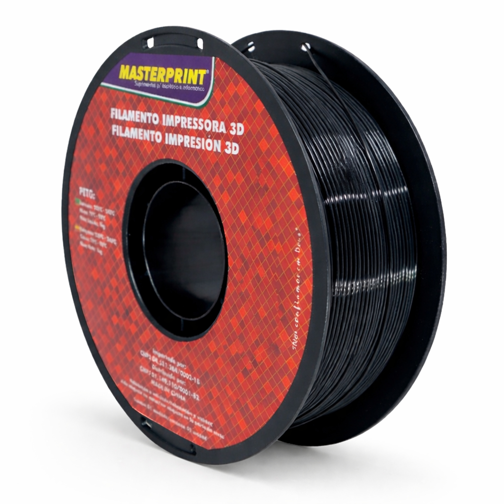 Filamento PETG / PLA MasterPrint Premium 1Kg Impressora 3D Várias Cores Filamento PETG / PLA MasterPrint Premium 1Kg Impressora 3D Várias Cores