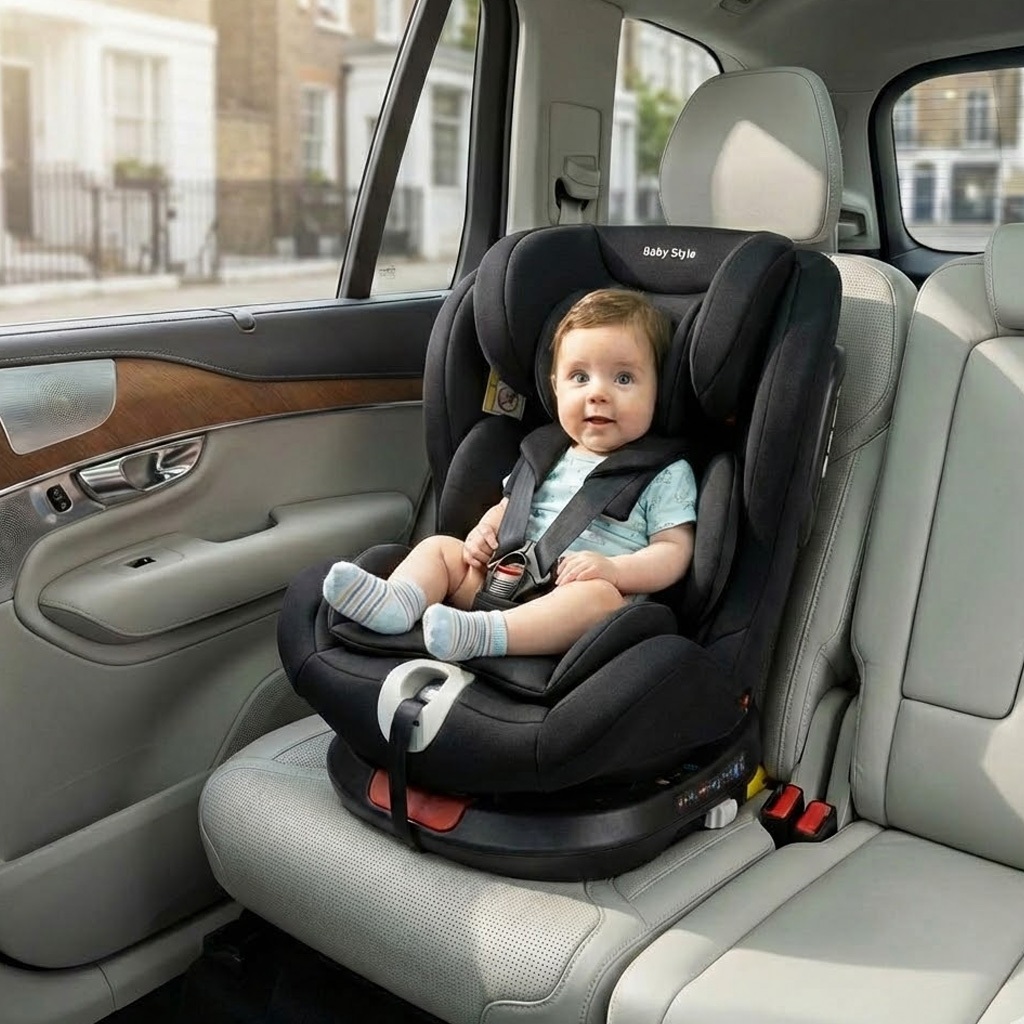 Cadeira Bebê Auto 0 a 36kg Cadeirinha Isofix Rotação 360º Reclinável Top Tether Proteção Lateral SPS