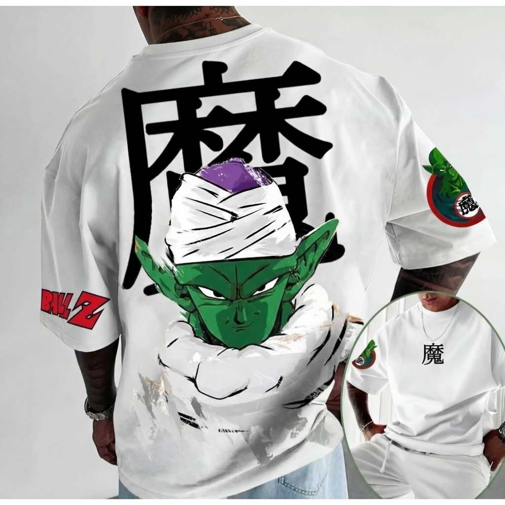 Camiseta Oversized Picco Dragon BZ Aftersoul Unissex Plus Size P ao G5 100% Algodão