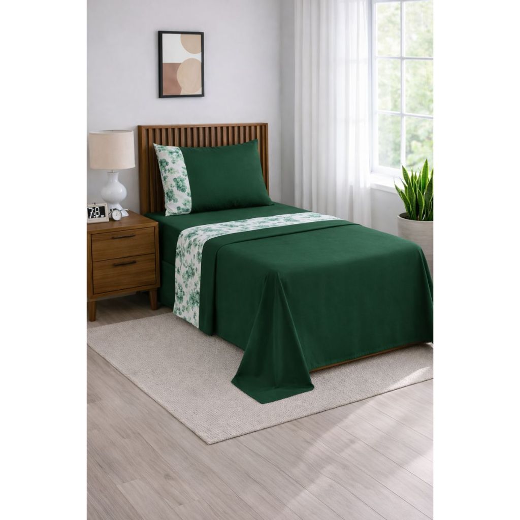 Jogo de Lençol Solteiro Allegra 3 Peças - 400 Fios Toque de Seda em Oferta na Shopee