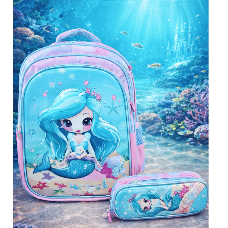 Mochila Infantil Feminina Masculina + Estojo Mochilas Infantis Mochila Escolar Infantil Mochila Infantil Mochila 