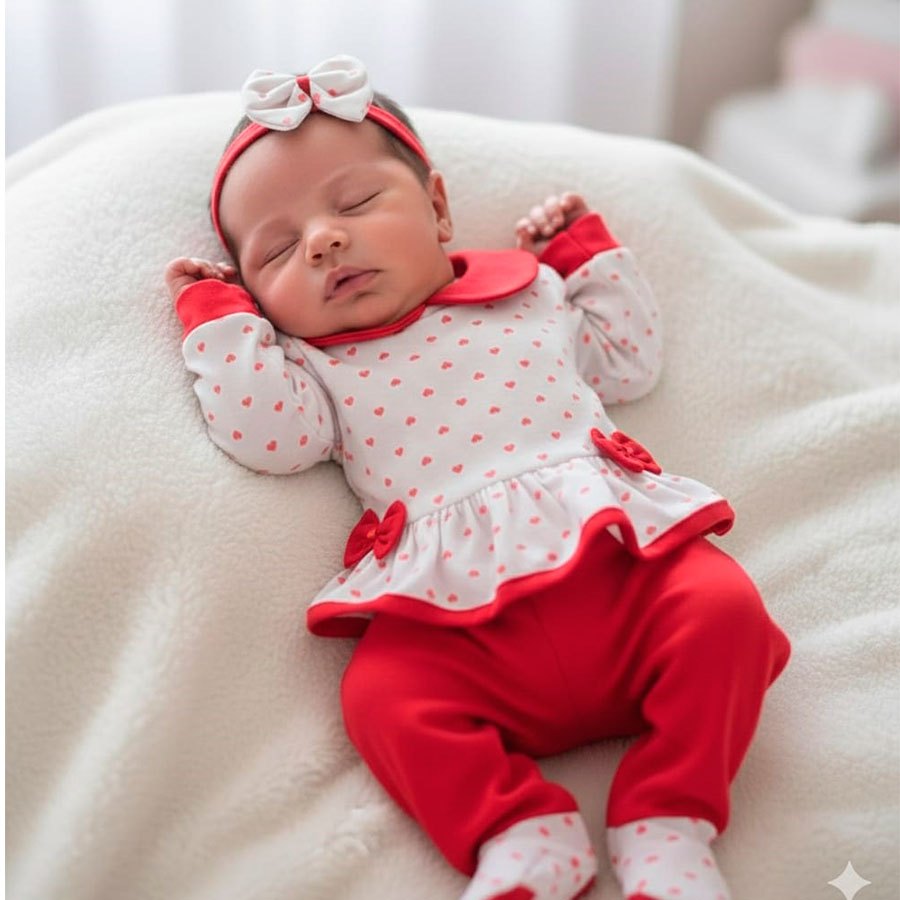 Roupa Menina Macacão Manga Longa Para Bebê com Lacinhos Laura Rosê/Marinho - Tamanho RN, P e M em Oferta na Shopee