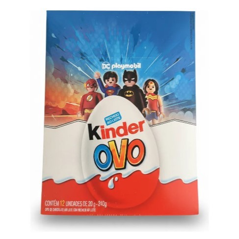 Kinder Ovo Surpresa Playmobil Display Com 12 Unidades