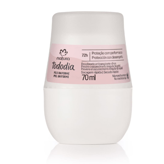 Desodorante Antitranspirante Roll-on Tododia Pele Uniforme - Natura em Oferta na Shopee