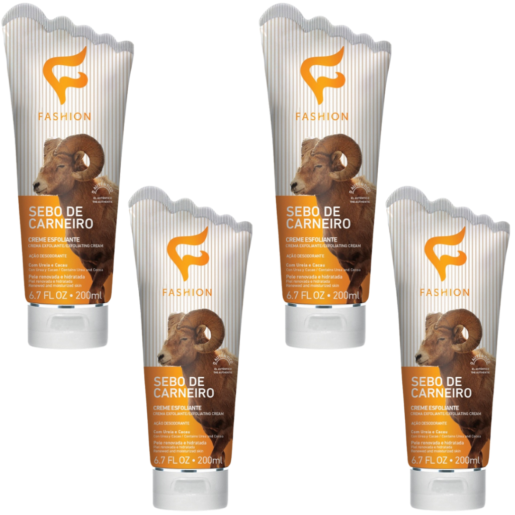 Sebo de Carneiro Creme Esfoliante Para Os Pés 200ml - Fashion Cosméticos
