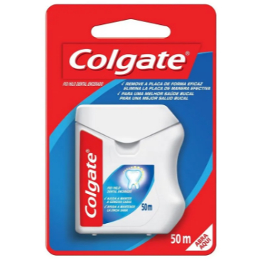 Fio Dental Colgate Sem Sabor 50 metros em Oferta na Shopee