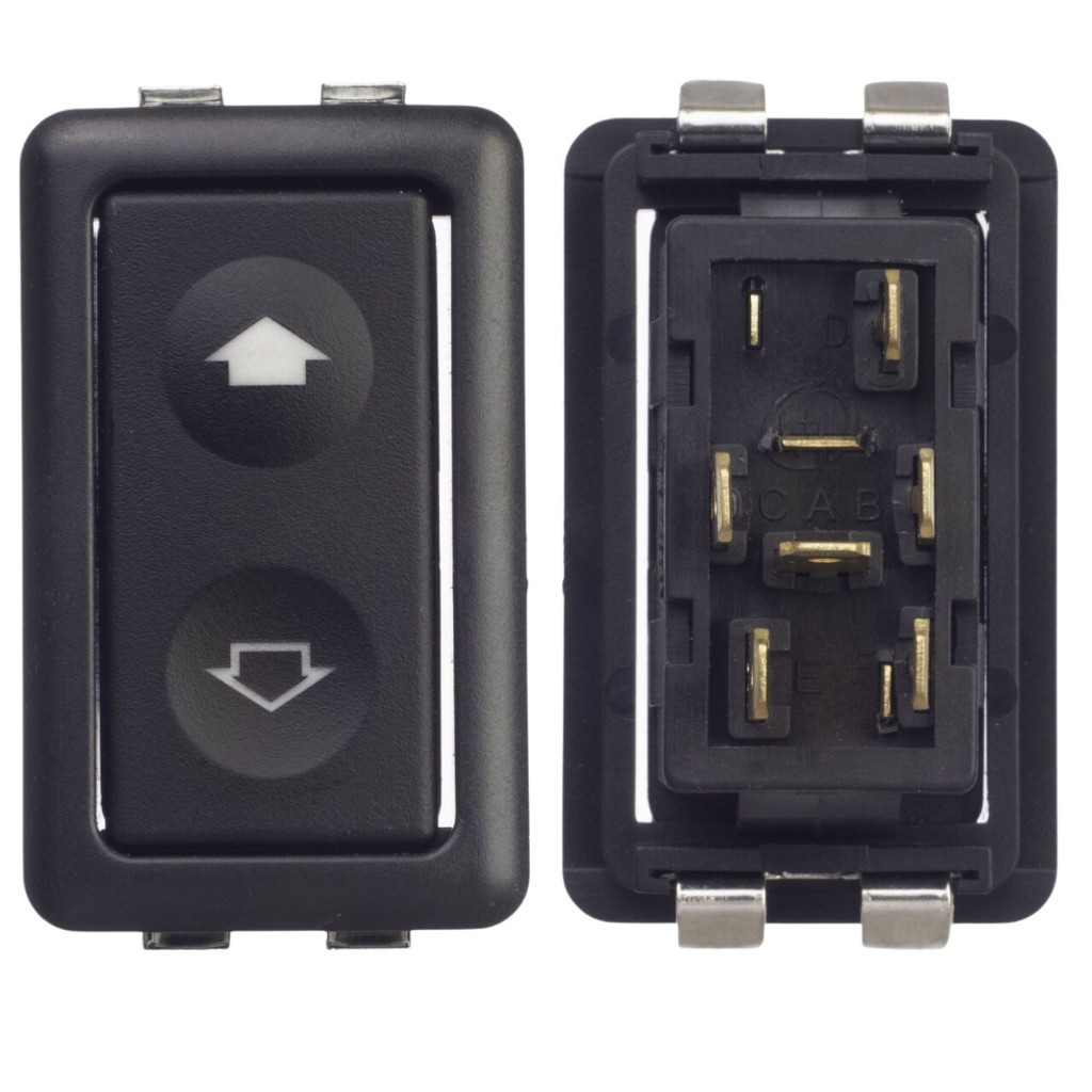 BOTÃO INTERRUPTOR VIDRO ELÉTRICO UNIVERSAL 6 PINOS DIANTEIRO DIREITO em Oferta na Shopee