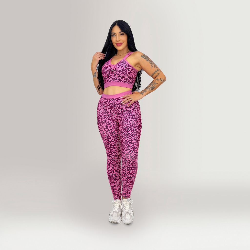 Conjunto Feminino Academia Fitness Top e Calça para Treino Arsenall Fitness em Oferta na Shopee