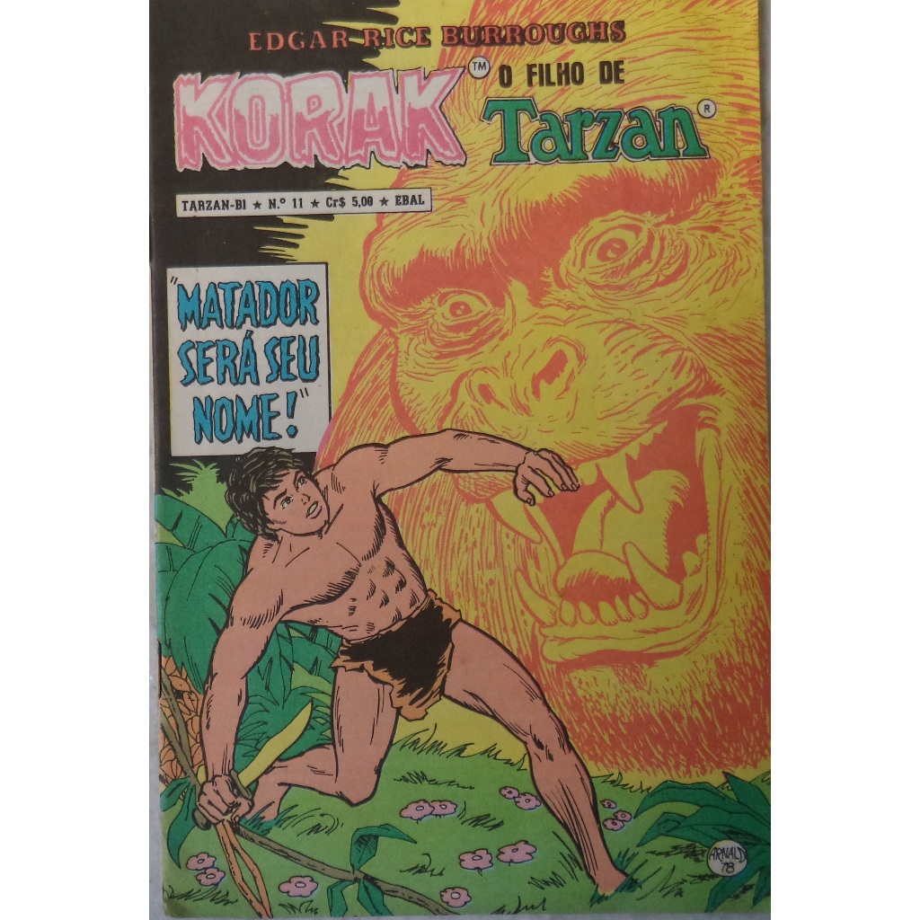 Hq Korak o filho de Tarzan nº 11 - Formatinho Ebal