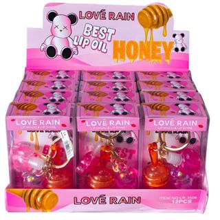 Box C/12 Lip Gloss Lip Balm Love Rain LR-3506 em Oferta na Shopee